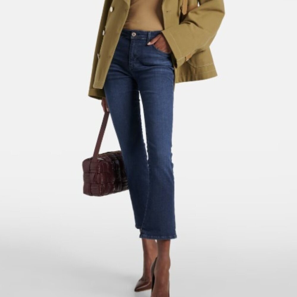 AG Jodi Crop High-Rise Slim Fit Flare Crop Jeans